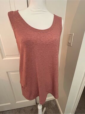Toad&Co Scoop Neck Tank in Dusty Rose Heather